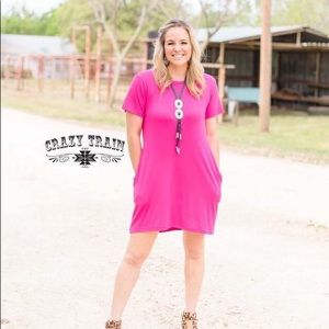 Pretty In Pink Pocket Dress